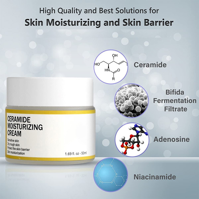 피부에 수분과 수분을 공급하여 피부 컨디션을 개선하고 건조하고 갈라지는 피부를 예방해주는 세라마이드 크림 50g