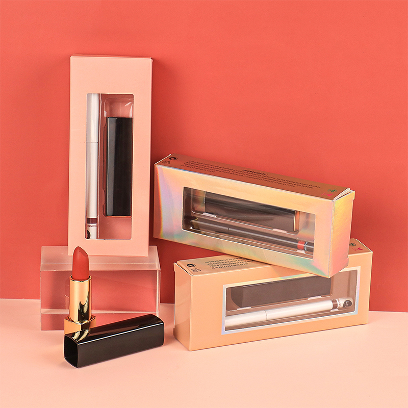 로고 없음 비건 립스틱 매트 벨벳 립스틱 포장 세트 오래 지속되는 립스틱 Lipliner 키트